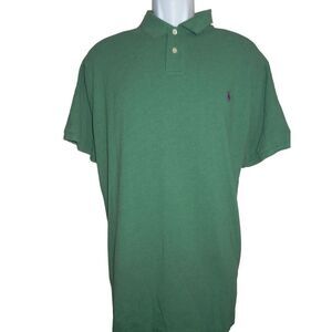 Polo Ralph Lauren Polo Shirt Men XXL Green Short Sleeve Soft Cotton Adult Golf
